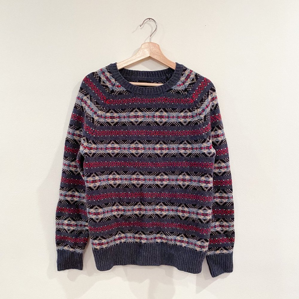 J.Crew Lambswool Fair Isle Sweater